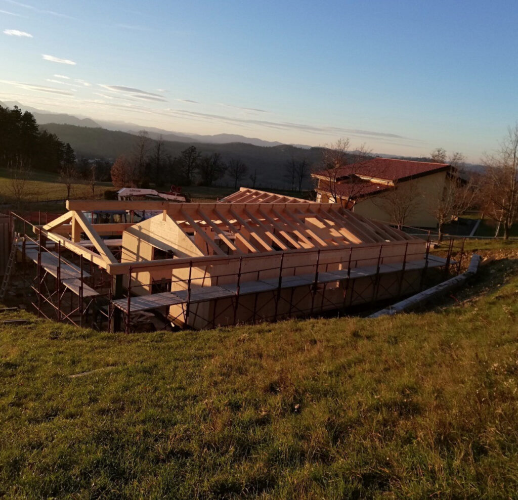 villetta in costruzione